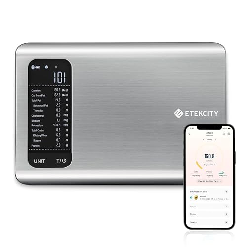 Etekcity Food Kitchen Scale with Nutritional Calculator, Smart App, 11lb