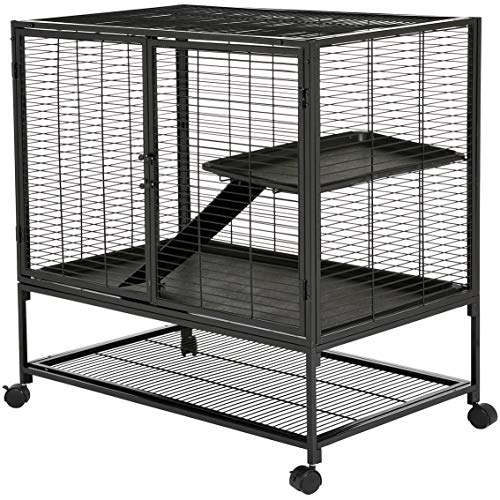 Amazon Basics Small Animal Metal Cage with Wheels