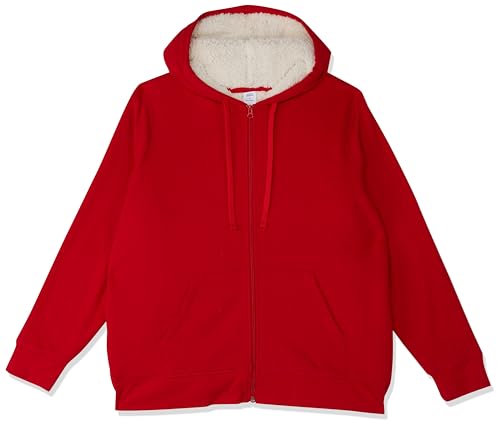 Amazon Essentials Women's Sherpa-Lined Fleece Full-Zip Hooded Jacket