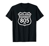 California Area Code 805 Santa Maria, CA Home State TShirt