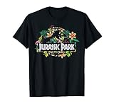 Jurassic Park Floral Tropical Fossil Logo Graphic T Shirt T