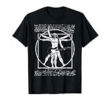 Da Vinci Guitar Man Vitruvian Man Guitarist T Shirt Parody T