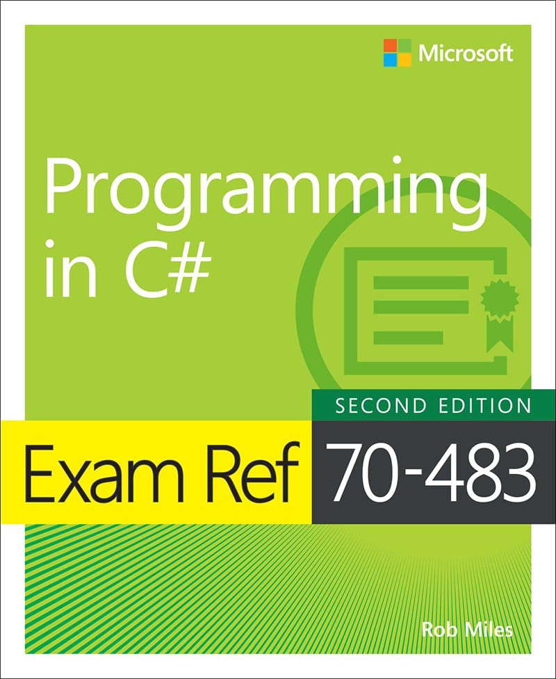 Exam Ref 70-483 Programming in C# book cover