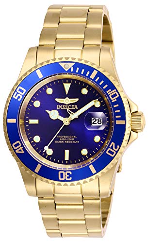 Relógio Invicta Pro Diver Aço Dourado/Azul