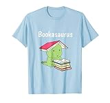 Bookasaurus Funny T-Rex Reading Dinosaur Book Pun T Shirt T-Shirt