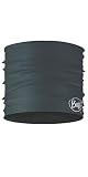 Buff CoolNet UV Half Neck Gaiter – UPF 50 Sun Protection, Breathable Recycled Polyester, Cooling Face Mask & Headwear, Polygiene & HeiQ Fresh Tech, Quick Dry, Solid & Patterned, Adult Size - Black