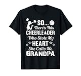 Cheerleader Stole My Heart Cheer Grandpa Shirt T Shirt