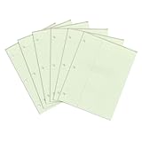 ROARING SPRING Law Ruled Letter Size Legal Gummed Pad, 6 Pack, 8.5" x 11" 50 Sheets, Green Paper