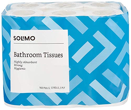 Amazon Brand - Solimo 3 Ply Toilet Paper Roll