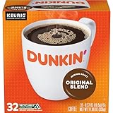 Dunkin Original Blend Medium Roast Coffee 32 Keurig K Cup Po