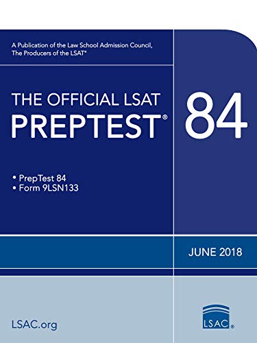 The Official LSAT PrepTest 84 book cover