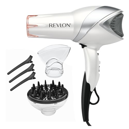 Revlon - Secador de pelo con calor infrarrojo de 1875 W para un secado rápido y un brillo elevado, exclusivo de Amazon