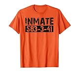 Halloween Inmate Jail Costume Kids Men Women T Shirt