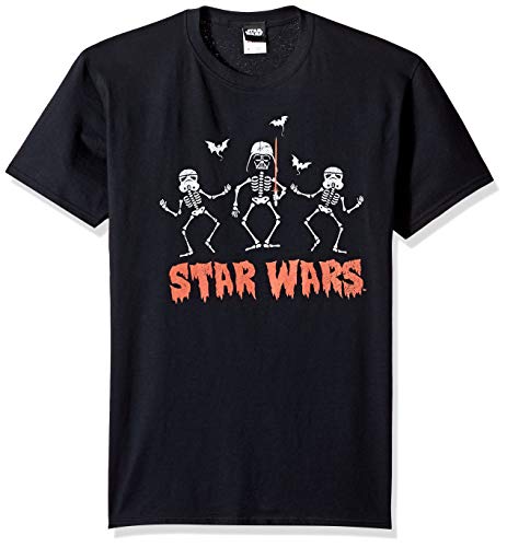 Star Wars Camiseta para Hombre con Licencia de Halloween Creep Wars, Negro, X-La