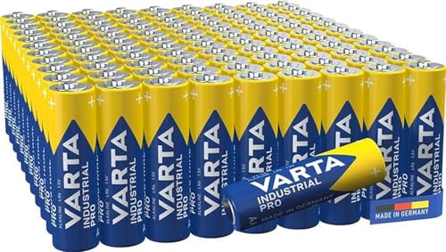 VARTA Pilas AA, paquete de 100, Industrial Pro, Baterías Alcalinas, 1,5V, paquet