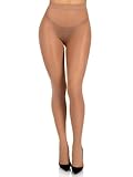Leg Avenue Women's Sheer Pantyhose, Tan, One Size