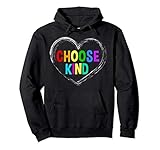 Choose Kind Hoodie Anti Bullying Message Rainbow Heart