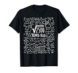 50Th Birthday Square Root Of 2500 50 Years Old T Shirt