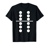 Domino 6 and 6 Matching T-Shirt Halloween Group Costumes 6-6 T-Shirt