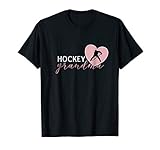 Hockey Grandma Grandmother Heart Player Silhouette T-Shirt