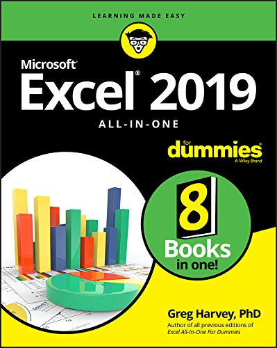 Excel 2019 All-In-One for Dummies book cover