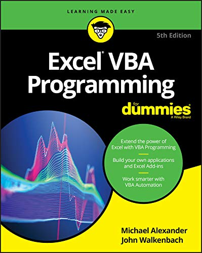 Excel VBA Programming for Dummies book cover
