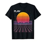 80S Grid Sunset Vaporwave Synthwave Outrun T Shirt T Shirt