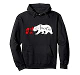 Auntie Bear Hoodie Red Plaid Cub Aunt Christmas Gift Pullover Hoodie
