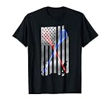 Lacrosse Lax American Flag T Shirt T Shirt