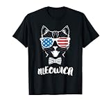 4th of July Meowica Kitty Cat T-Shirt