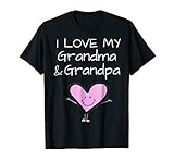 I Love My Grandma And Grandpa Shirt For Kids Boys Girls T Sh