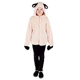 fun shack Sheep Costume for Kids, Lamb Costume for Kids, Girls Nativity Costumes, Girls Christmas Costumes, X-Large
