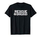 Animal Rescue Squad White Distressed Text Novelty T Shirt T-Shirt