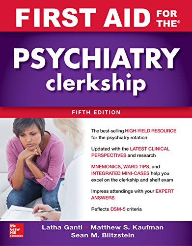 First Aid for the Psychiatry Clerkship, Fifth Edition book cover