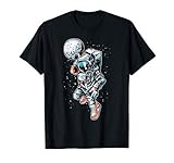 Astronaut Dunking The Moon Funny Basketball Tee T-Shirt