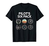 Pilot Six Pack Funny Aviation T-Shirt T-Shirt