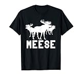 Meese Antlers Love Funny Moose T-Shirt