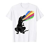 Tyrannosaurus Rex Shooting Rainbow Laser Dinosaur T Shirt