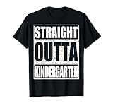 Straight Outta Kindergarten Shirt Boy Girl Graduation T-Shirt