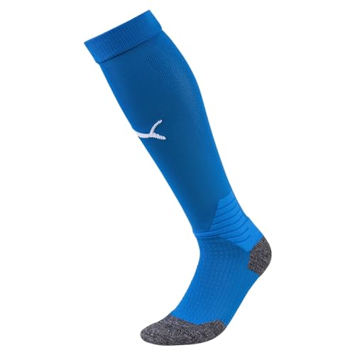 PUMA Calcetines Team Liga para hombre, Limonada azul eléctrico/blanco Puma, 3.5-