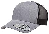 Yupoong Men S Yp Classics Retro Trucker Hat Heather Black On