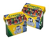 Crayola Washable Crayons 64ct 2 Boxes