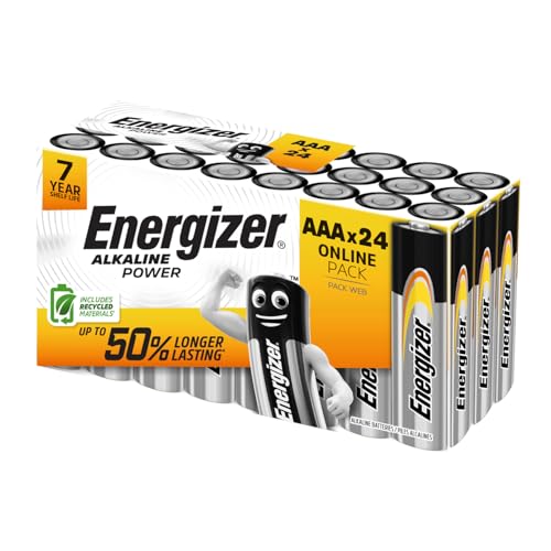 Energizer Alkaline Power - Pilas AAA (Paquete de 24) - 1,5V Baterías Alcalinas -
