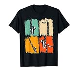 Marching Band Music Gift Retro Pop Art Bass Clarinet T-Shirt