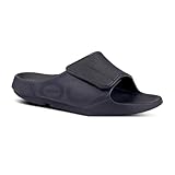 Oofos Ooahh Sport Flex Recovery Sandal Black Matte Women S S