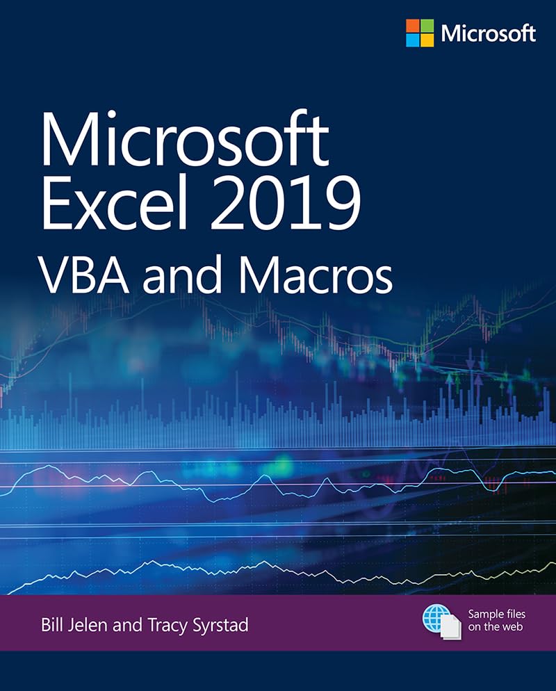 Microsoft Excel 2019 VBA and Macros book cover