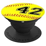Softball Jersey Number 42 Forty Two No 42 Game Play Fun Pops