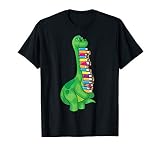 Dinosaur With Lots Of Books Shirt | Cool Readers Funny Gift