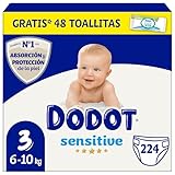 Dodot Sensitive Talla 3 Pack Mensual mejores pañales calidad precio