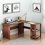Shw 51 X 51 Inches L Shaped Home Office Wood Corner Desk Wti